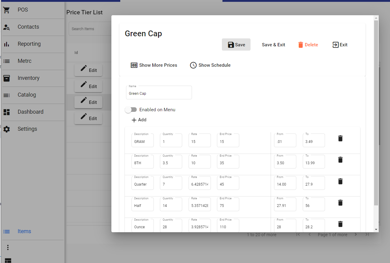 Price Tier List