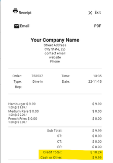 Check Provided