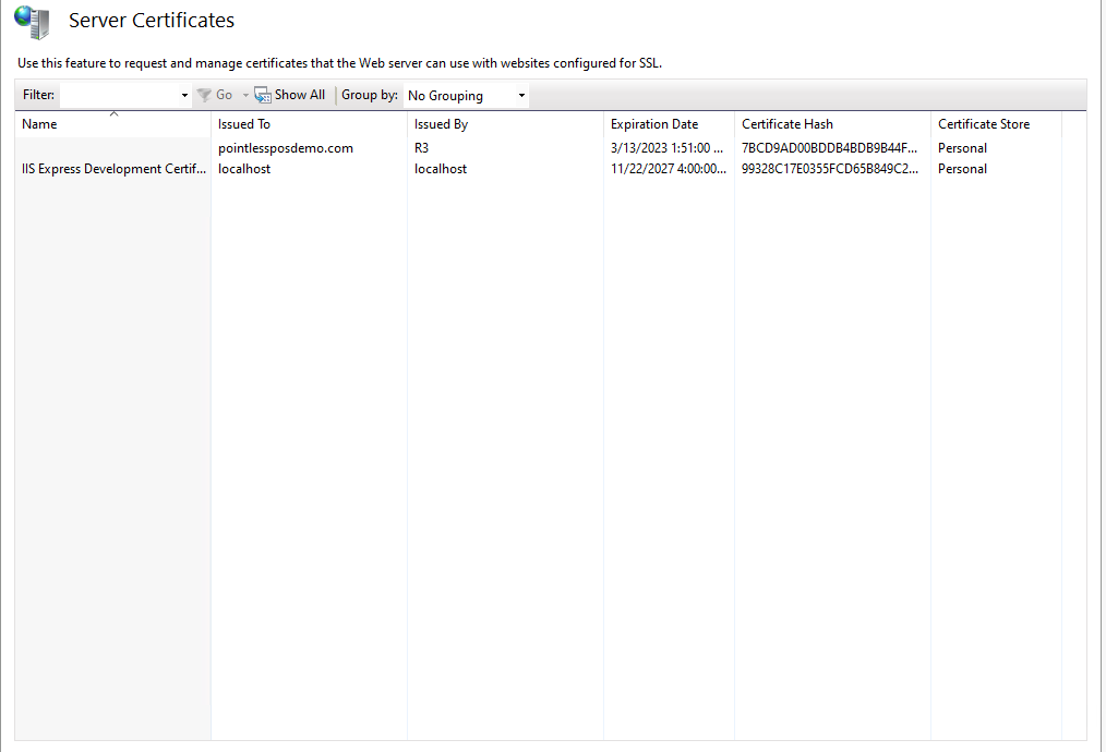 SSL Certificate