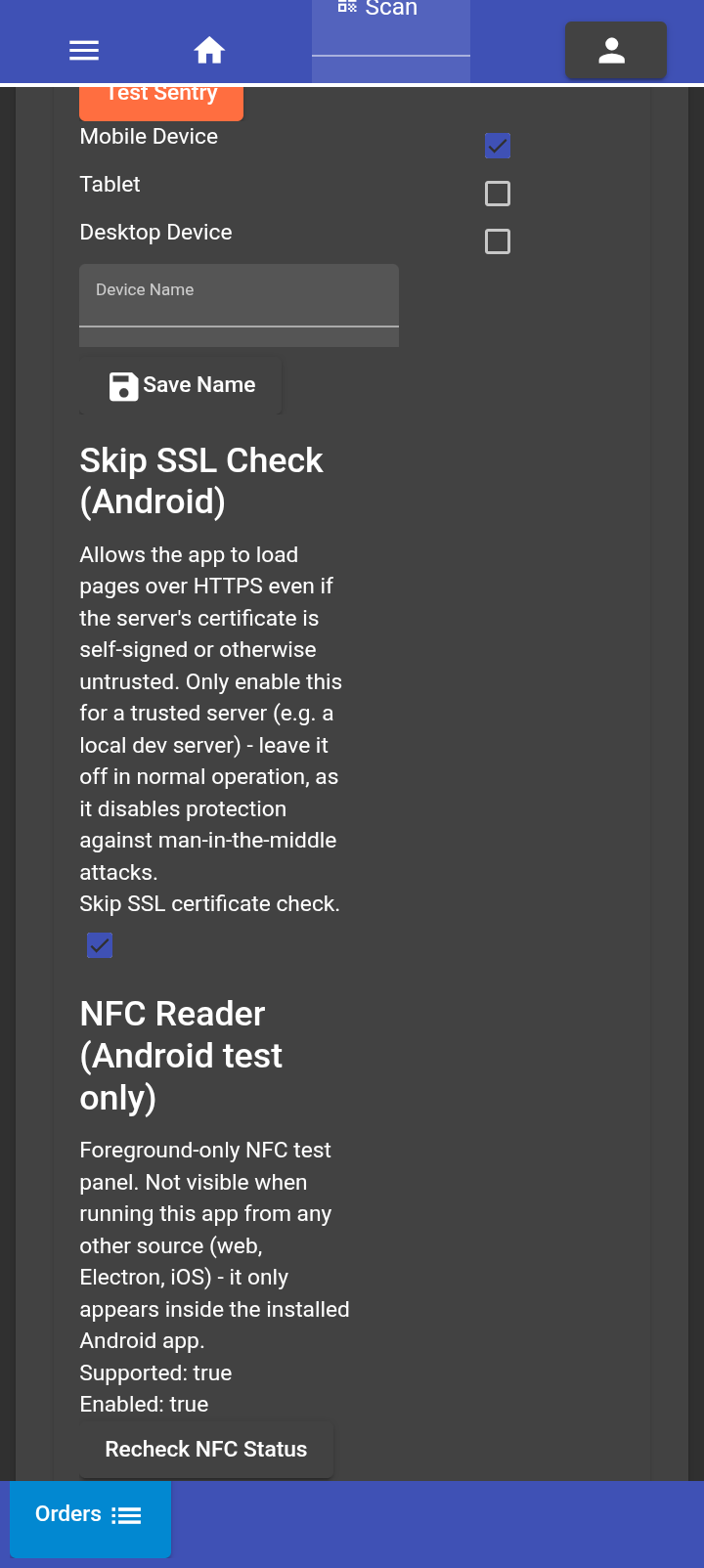 Enable SSL Skip